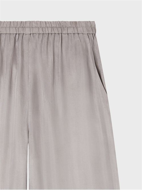 Women's fluid lyocell trousers with elastic waist EMPORIO ARMANI | EW003307AF20900U6272